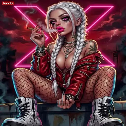 Mysterious Smoking Girl — 1