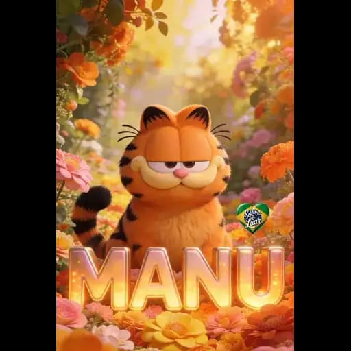 Gato Garfield Flores — 3