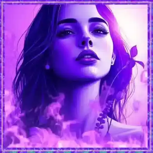 Rosto de Mulher Roxo — 4