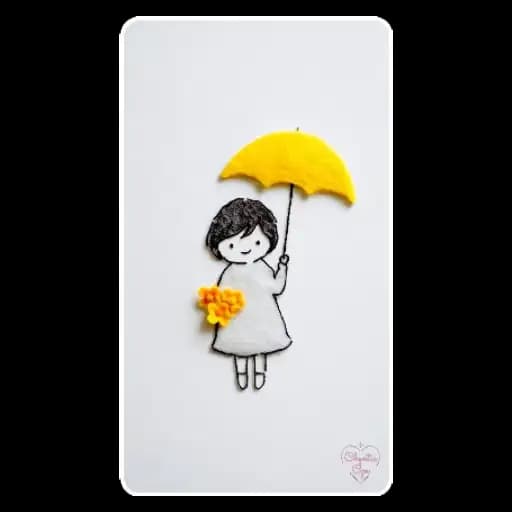 Menina com Guarda-Chuva — 2