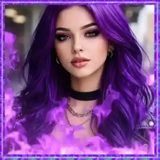 Rostro de Mujer Púrpura — 3