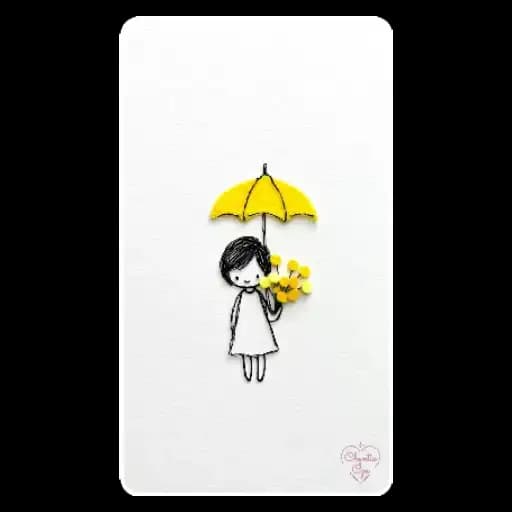 Menina com Guarda-Chuva — 3