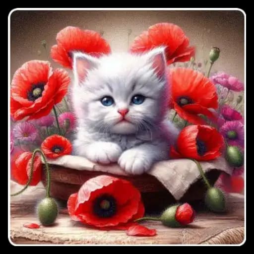 Floral Kittens — 4