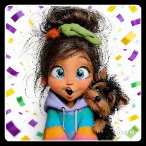 Cute Girl and Puppy — 4