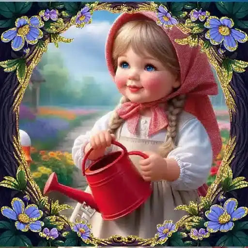 Meninas Florais Delicadas — 1