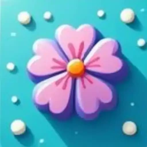 Flores e Folhas 3D — 1