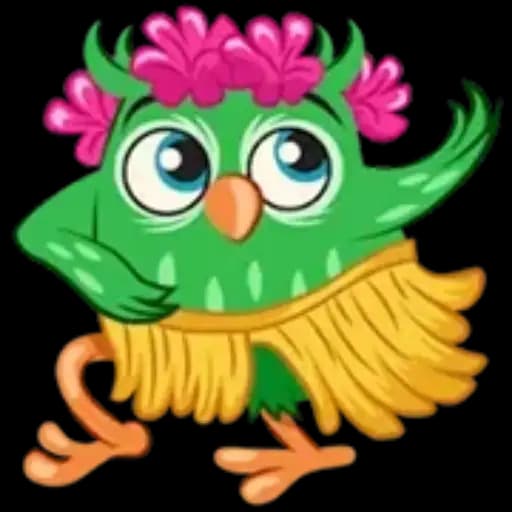 Pájaro Verde Divertido — 4