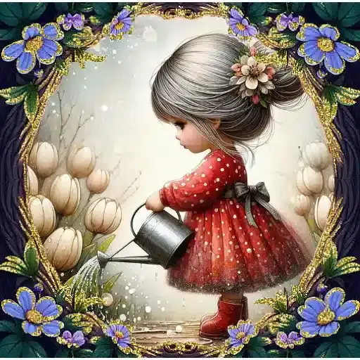 Meninas Florais Delicadas — 4