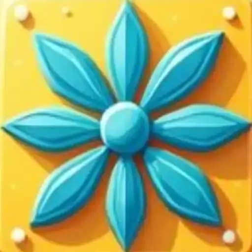 Flores e Folhas 3D — 1