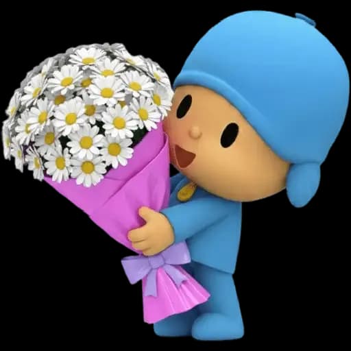 Menino Azul com Flores — 3