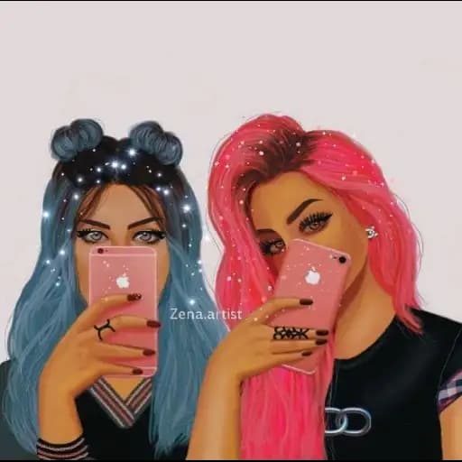 Chicas con Cabello Colorido — 4