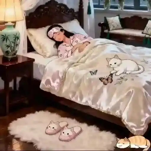 Girl Relaxing at Home — 1