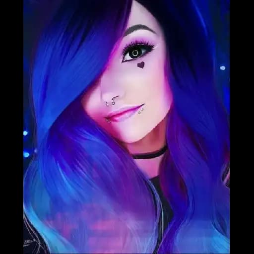 Chicas con Cabello Colorido — 3