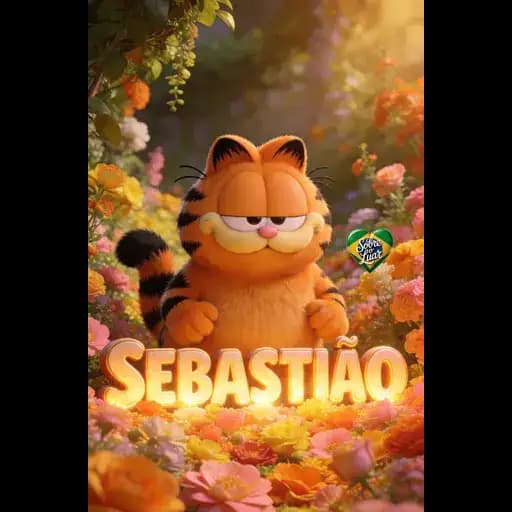 Gato Garfield Flores — 4