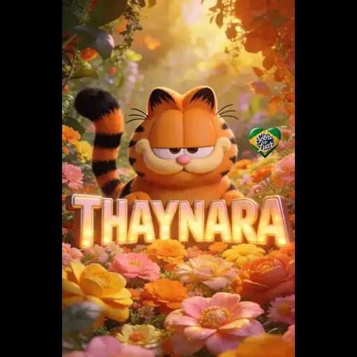 Gato Garfield Flores — 2
