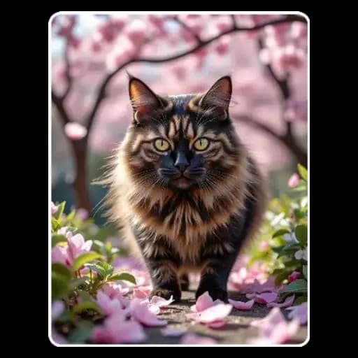 Gatos en Sakura — 3