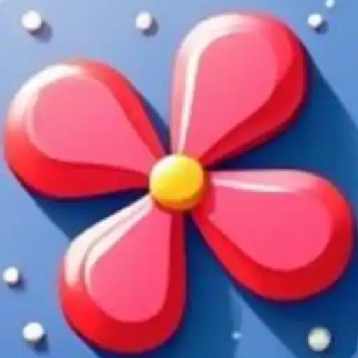 Flores e Folhas 3D — 2