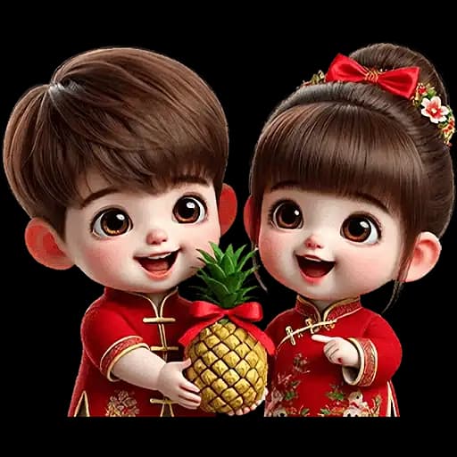 Casal de Crianças Chinesas — 4