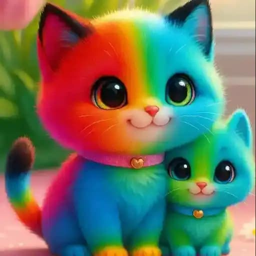 Cute Rainbow Kittens — 3