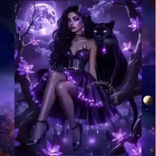 Mujeres y Felinos Mágicos — 1