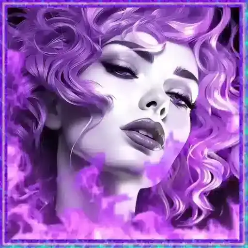 Rostro de Mujer Púrpura — 2