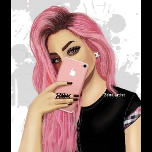 Chicas con Cabello Colorido — 2