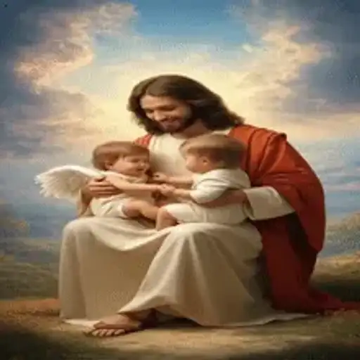 Jesus e Crianças Anjos — 1