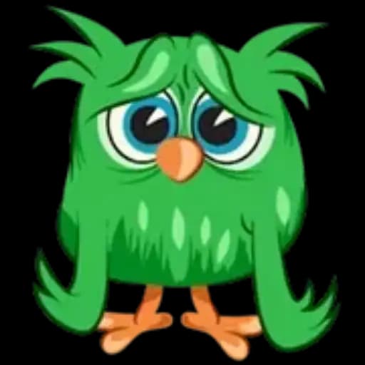 Pájaro Verde Divertido — 1
