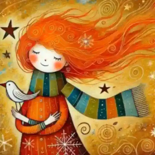Menina Mágica Colorida — 2