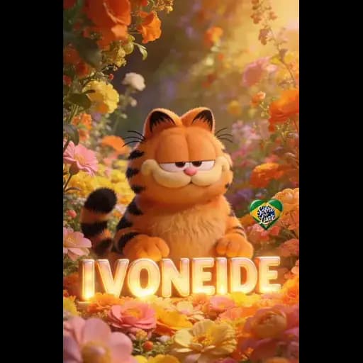 Gato Garfield Flores — 1