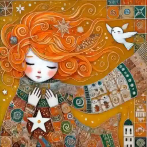 Menina Mágica Colorida — 1