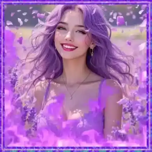 Rosto de Mulher Roxo — 4