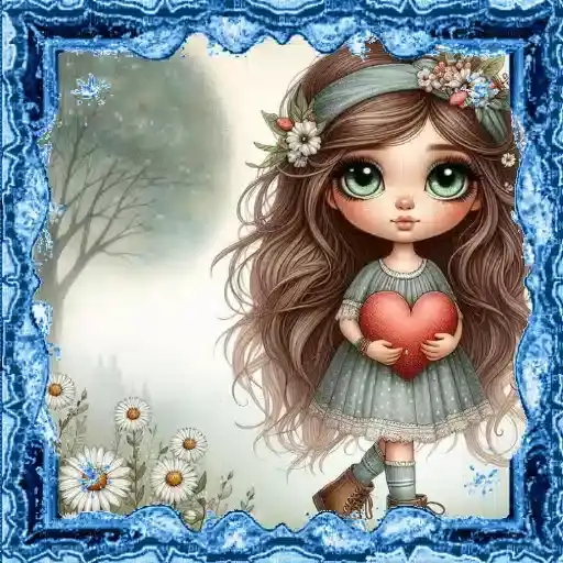 Delicate Floral Girl — 1